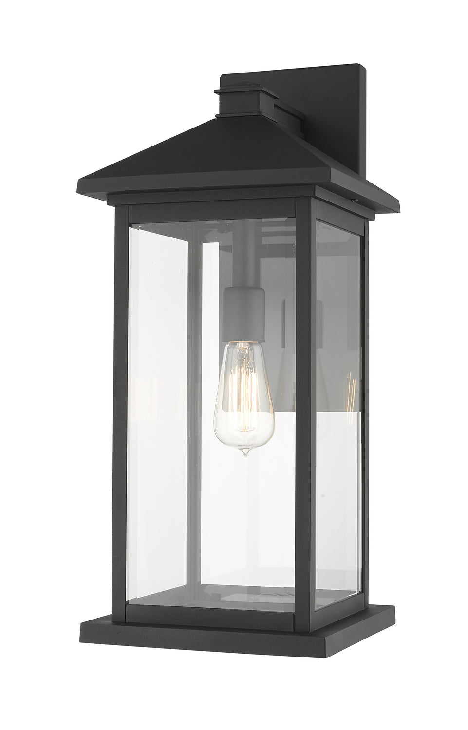 Lanterne murale extérieure Portland Noir, 9 1/2", 22" – Z-Lite