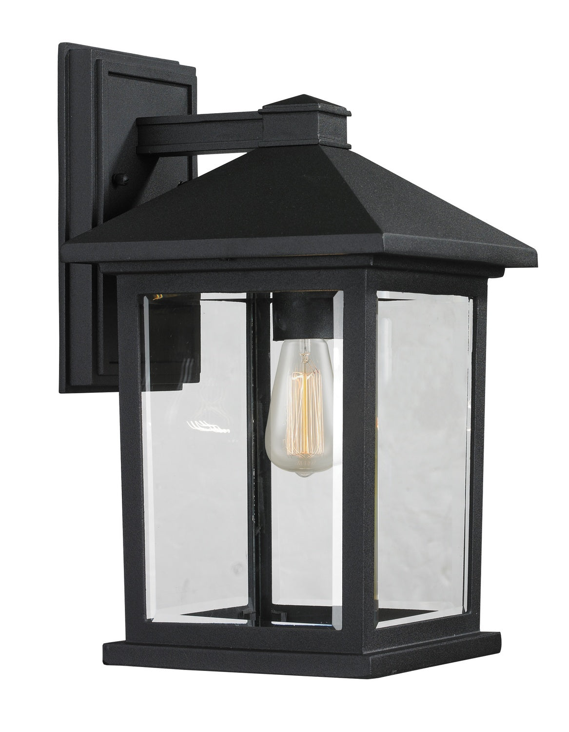 Lanterne murale extérieure Portland Noir, 8", 14" – Z-Lite