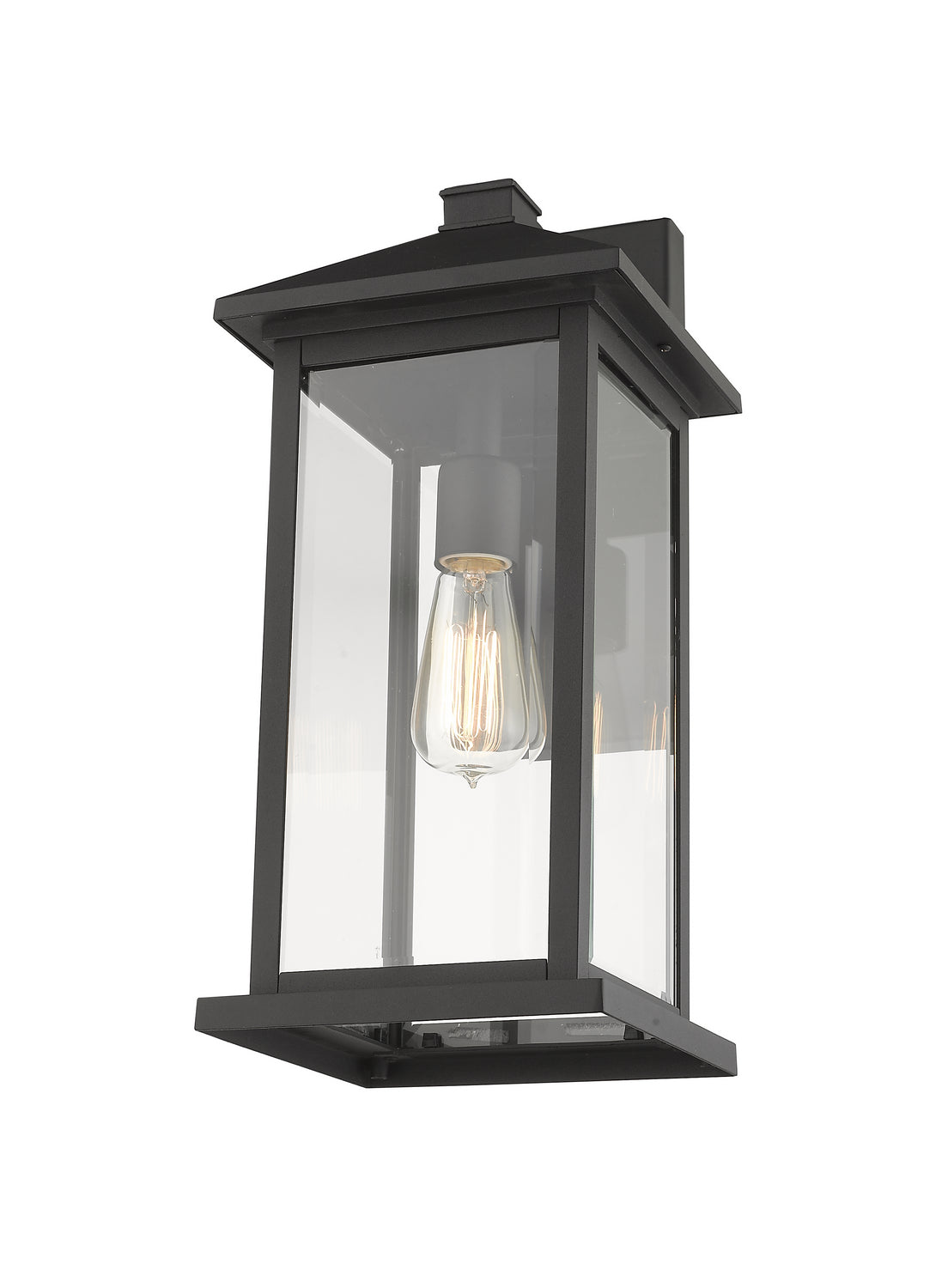 Lanterne murale extérieure Portland Noir, 8", 18" – vue 4