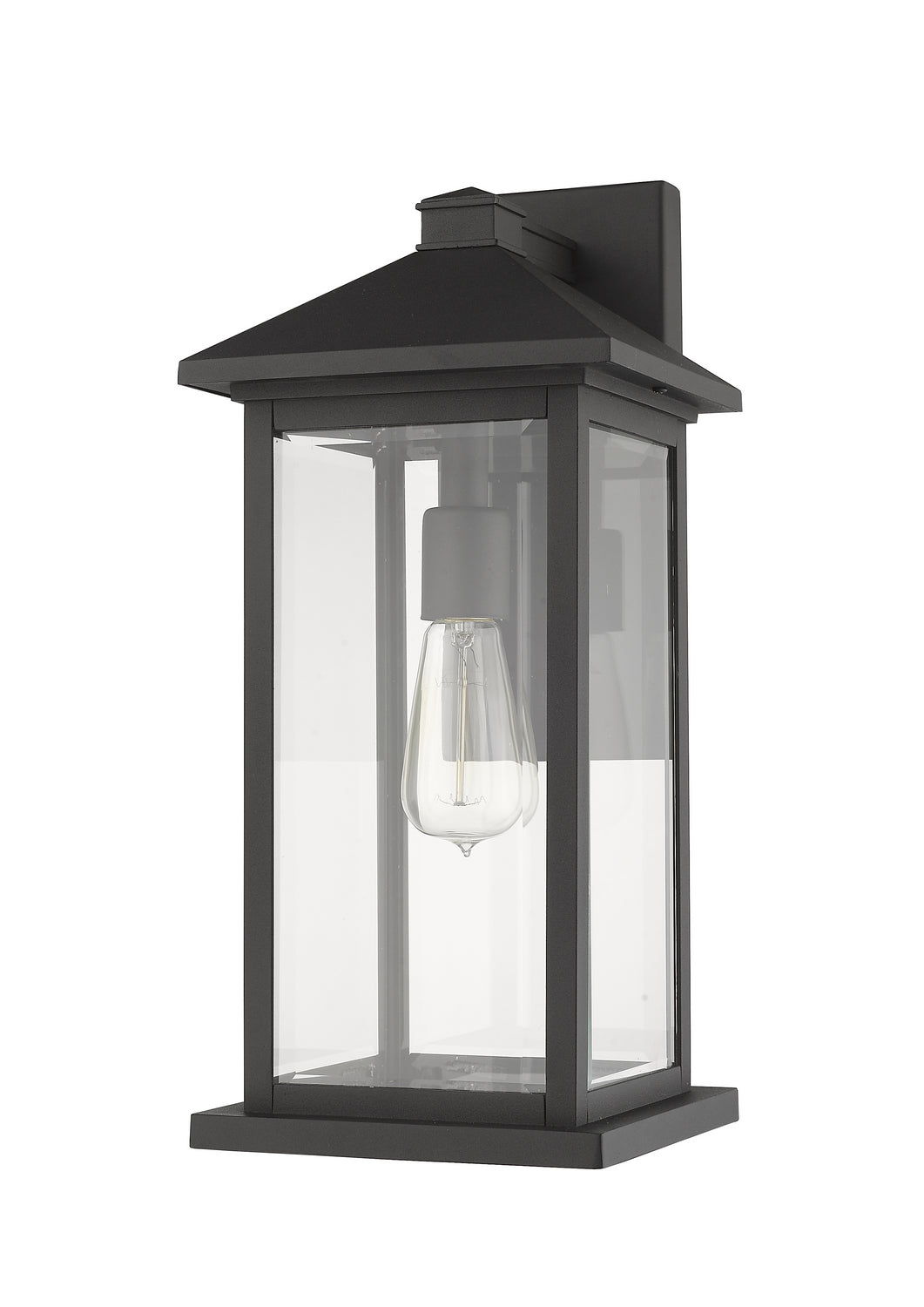 Lanterne murale extérieure Portland Noir, 8", 18" – vue 5