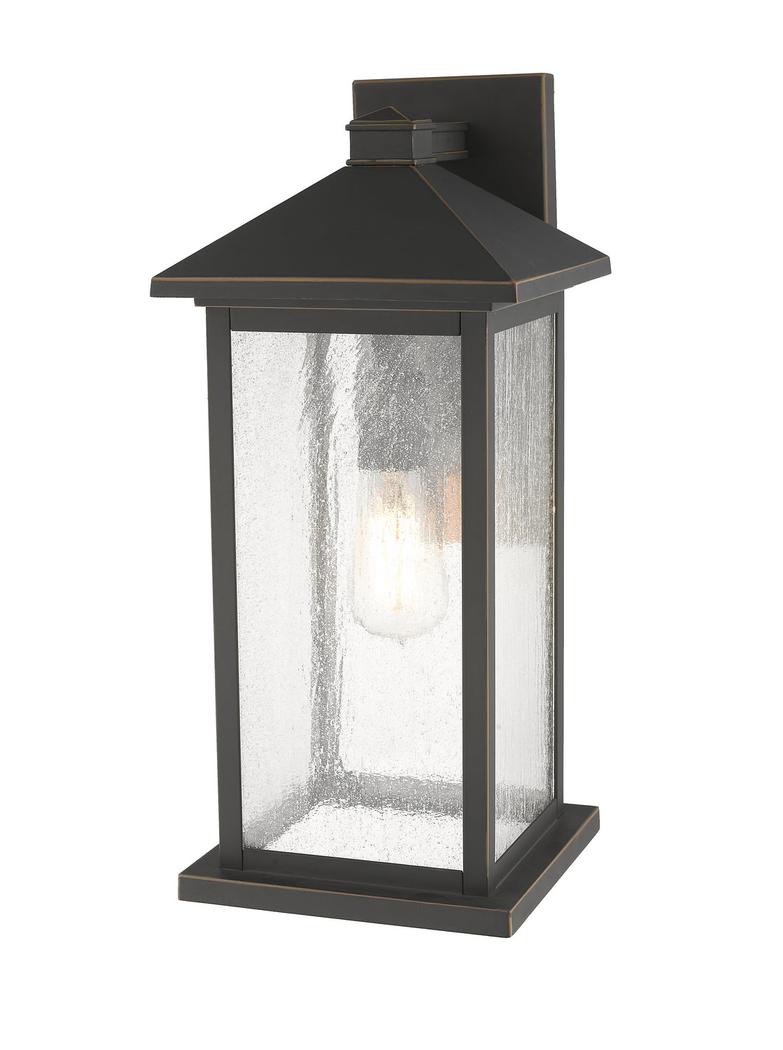 Lanterne murale extérieure Portland Bronze huilé, 8", 18" – vue 3
