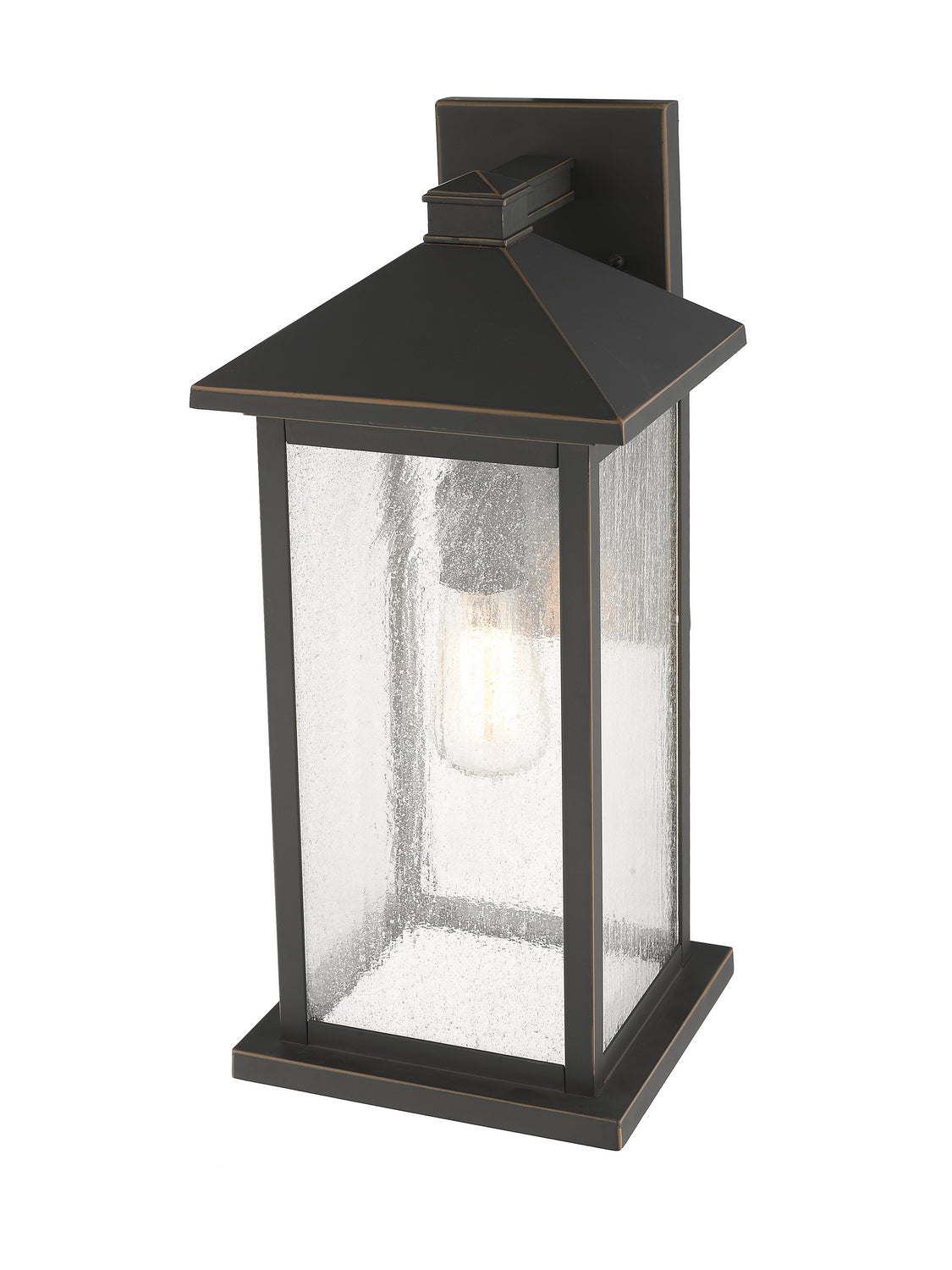 Lanterne murale extérieure Portland Bronze huilé, 8", 18" – vue 4