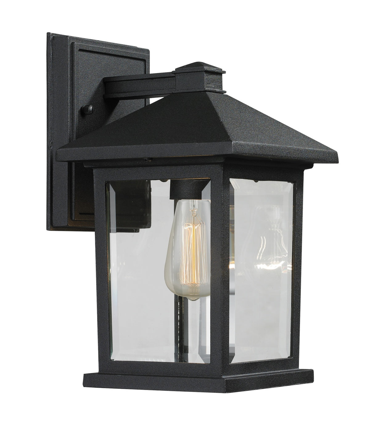 Lanterne murale extérieure Portland Noir, 6", 10 1/4" – Z-Lite