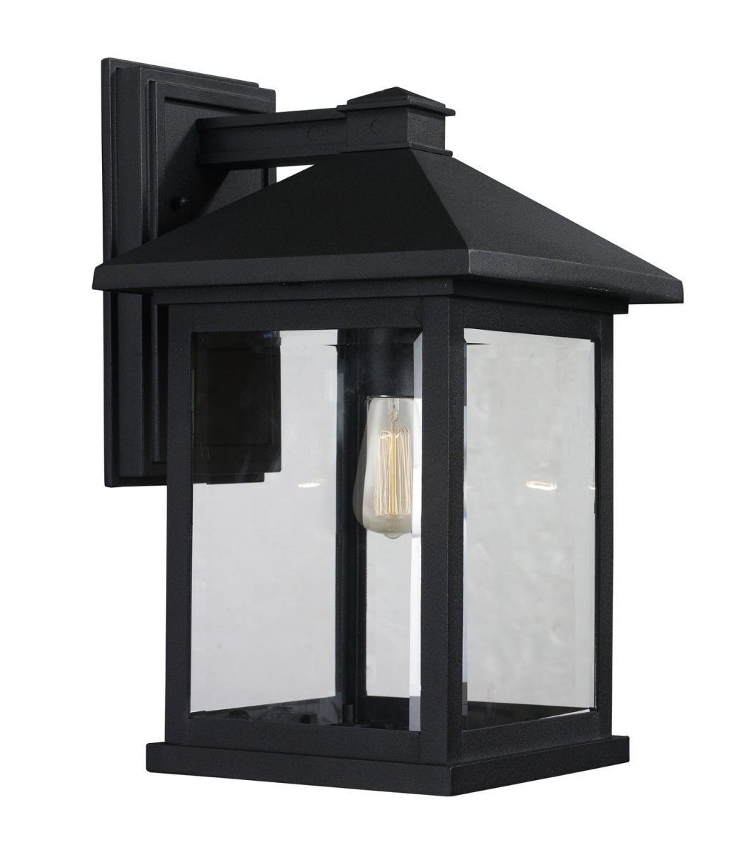 Lanterne murale extérieure Portland - Noir 9 1/2" 15 3/4" by Z-Lite | Luminaires & cie