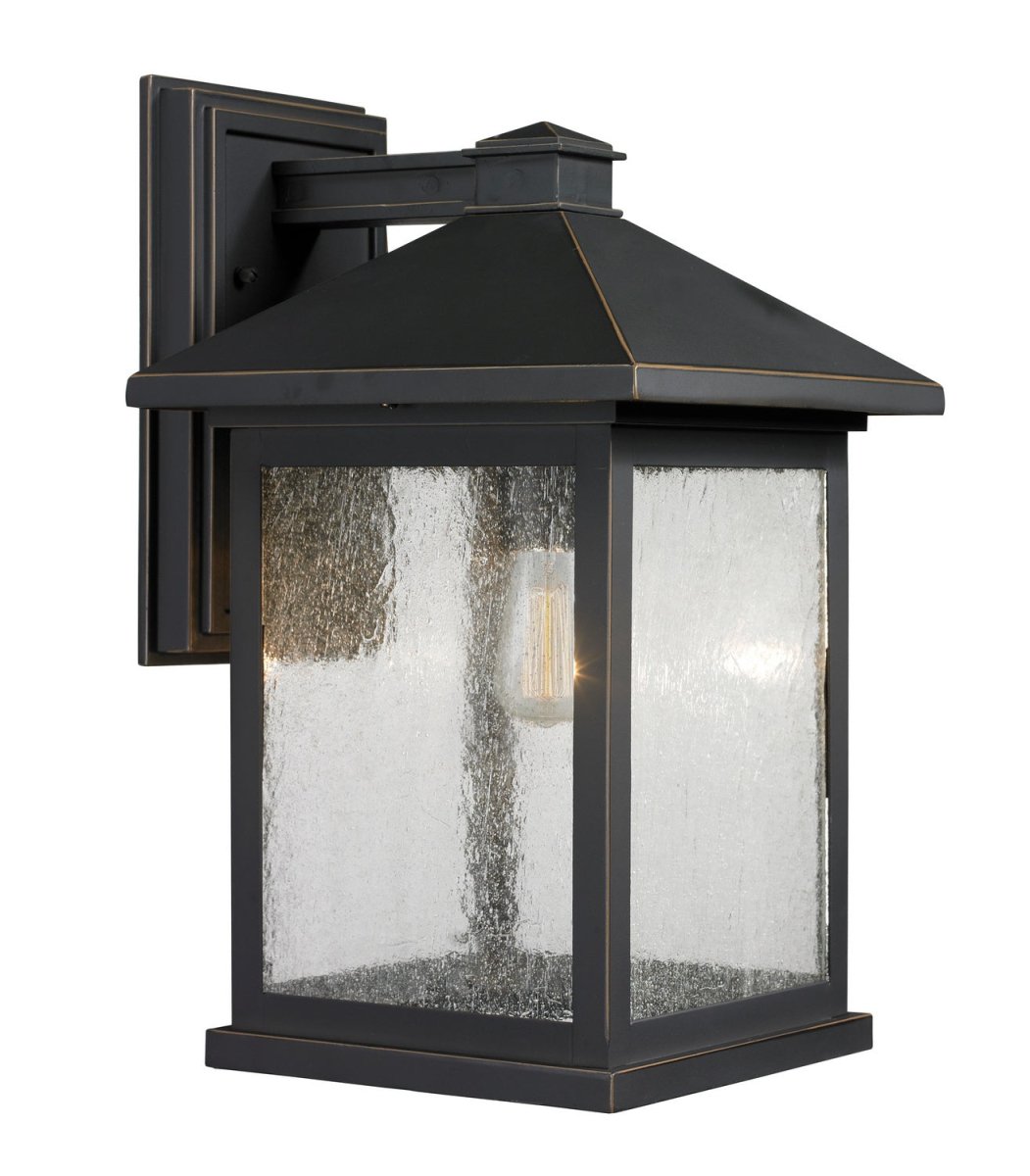 Lanterne murale extérieure Portland - Bronze huilé 9 1/2" 15 3/4" by Z-Lite | Luminaires & cie