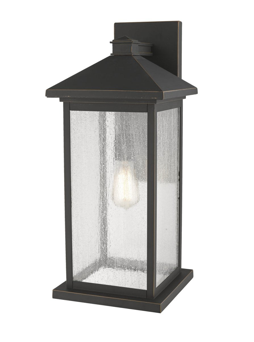 Lanterne murale extérieure Portland - Bronze huilé 6" 10 1/4" by Z-Lite | Luminaires & cie