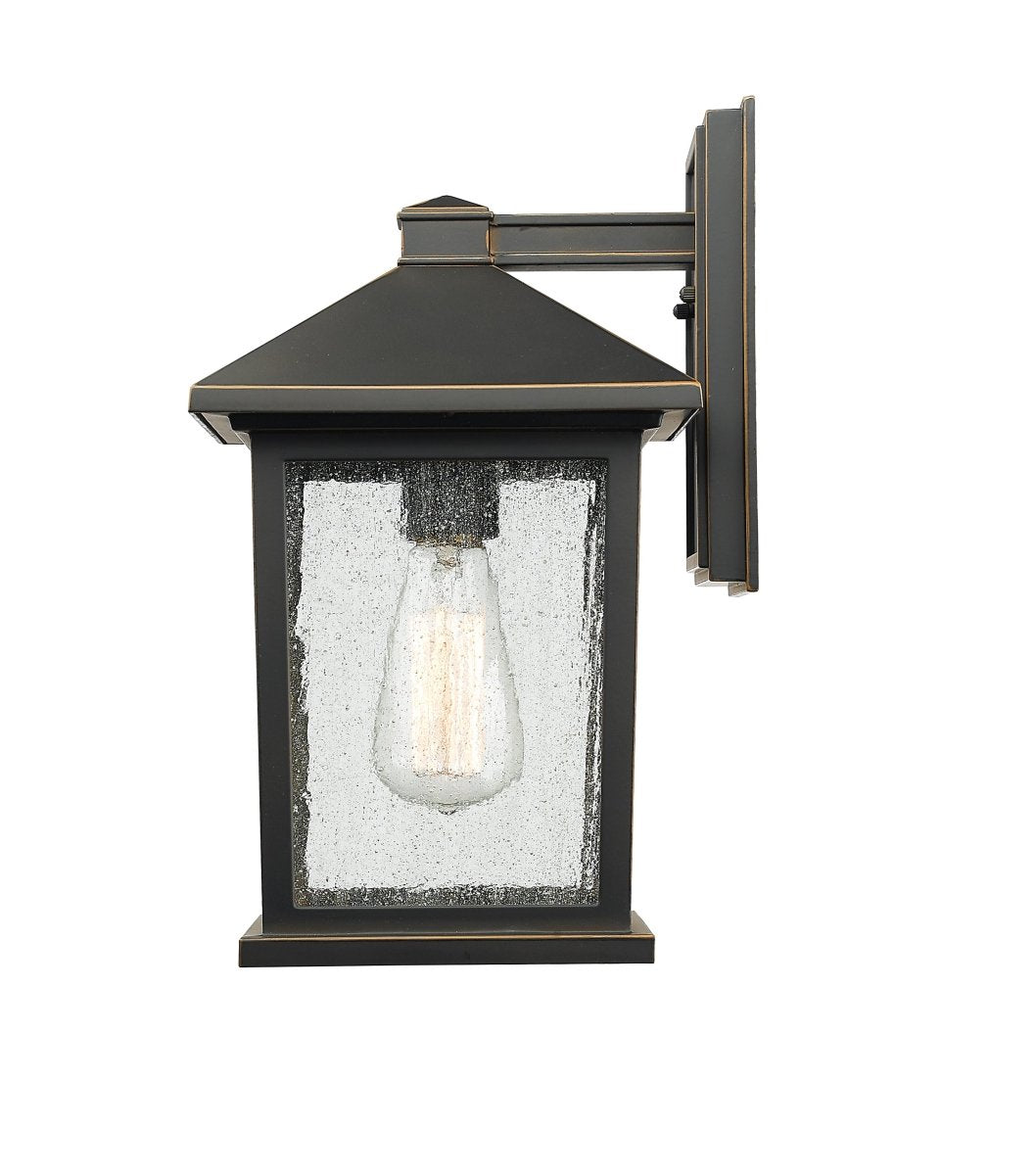 Lanterne murale extérieure Portland - Bronze huilé 6" 10 1/4" by Z-Lite | Luminaires & cie