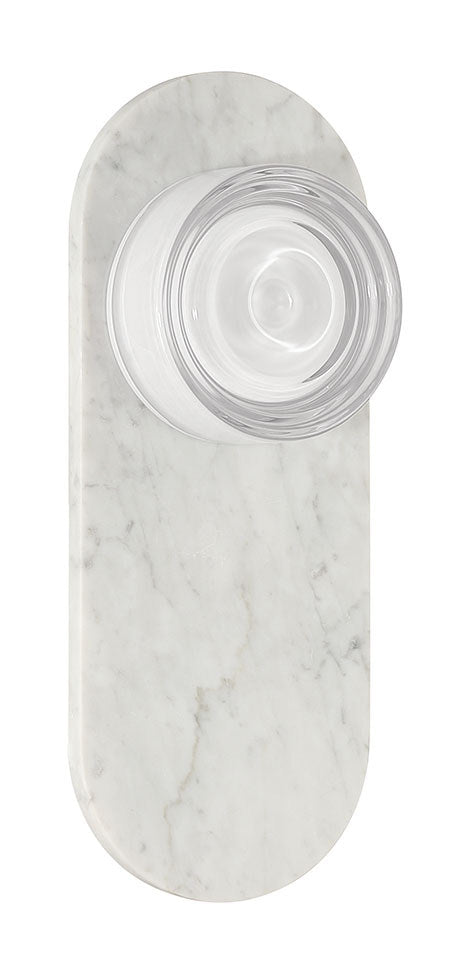 Lanterne murale extérieure Sternn Blanc marbre, Verre ondulé transparent – vue 4