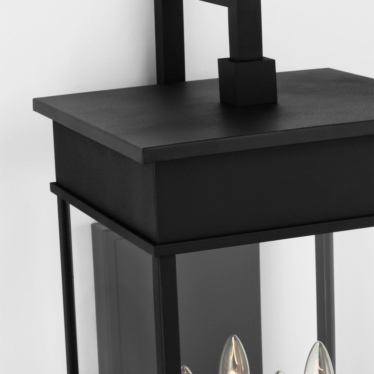 Lanterne murale extérieure sur bras Cupertino - Noir texturé 6 1/4" by Visual Comfort Studio | Luminaires & cie