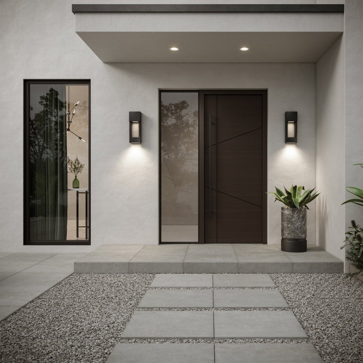Lanterne murale extérieure Testa - Bronze antique 24" by Visual Comfort Studio | Luminaires & cie