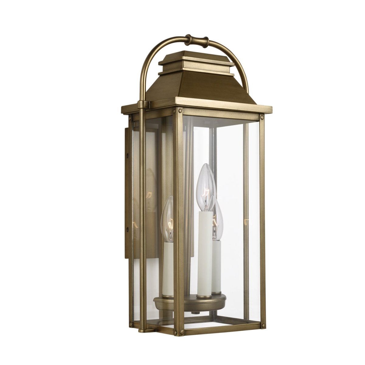 Lanterne murale extérieure Wellsworth - Acier brossé peint 8 1/2" by Visual Comfort Studio | Luminaires & cie