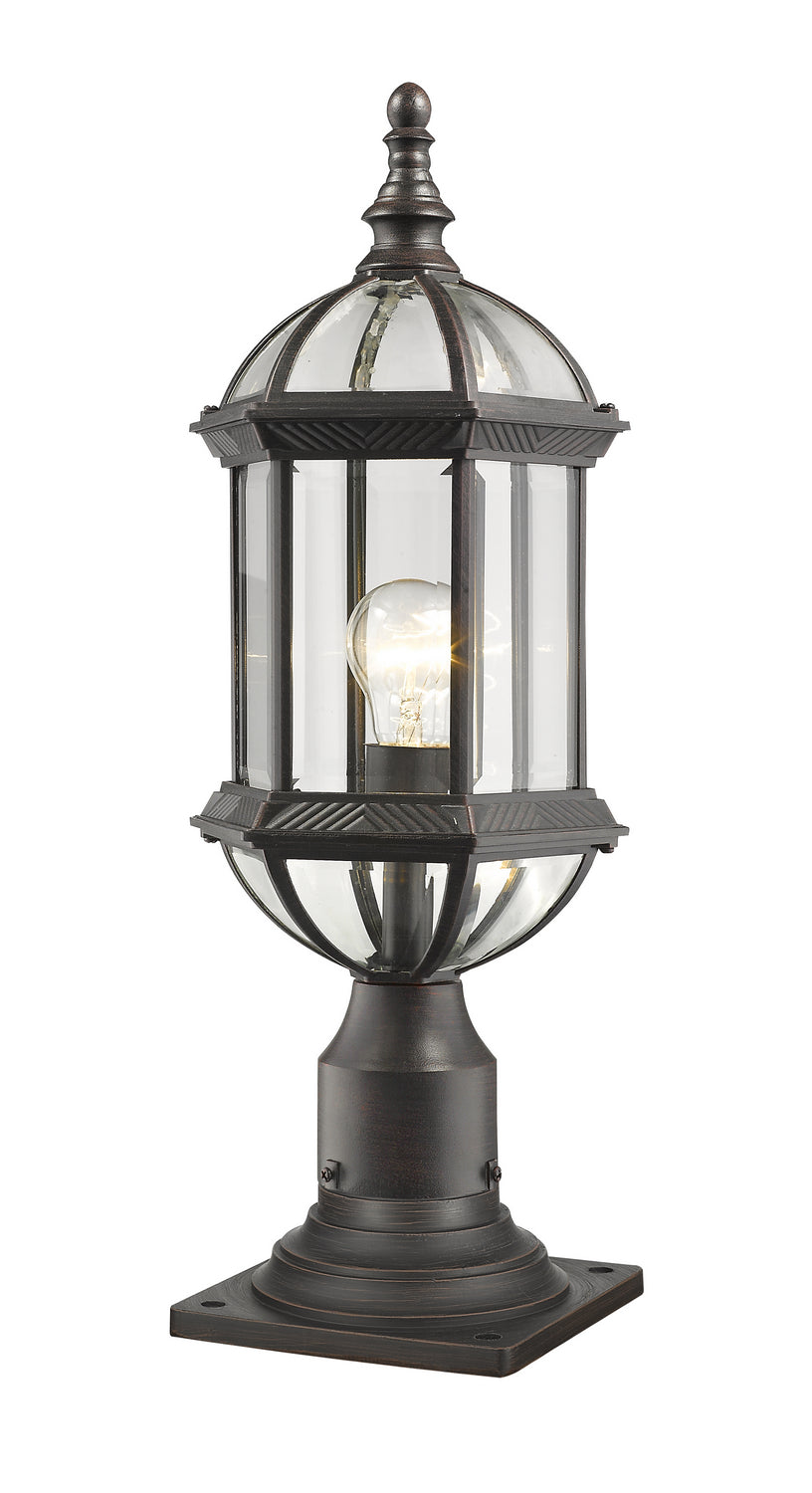 Lanterne sur poteau Annex Rouille, 21 1/2" – Z-Lite