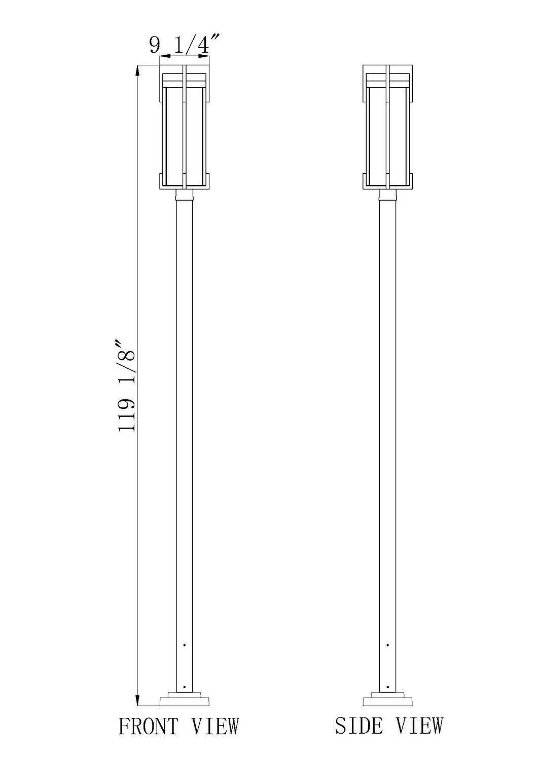 Lanterne sur poteau Fortis 119 1/4" – vue 6