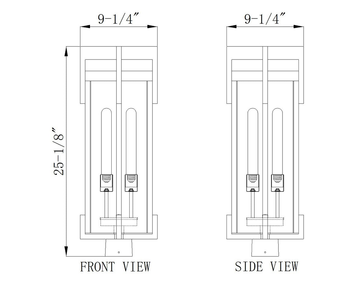 Lanterne sur poteau Fortis 25 1/4" – vue 6