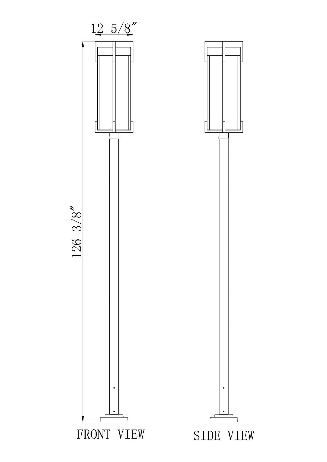 Lanterne sur poteau Fortis 126 1/2" – vue 6