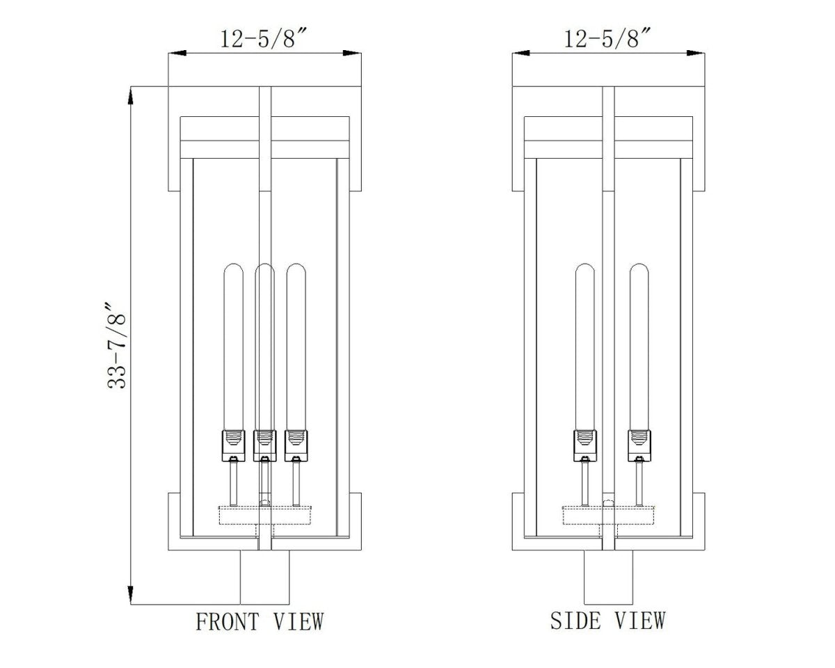 Lanterne sur poteau Fortis - 35" by Z-Lite | Luminaires & cie
