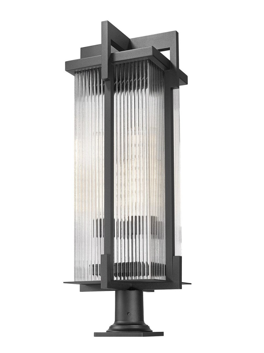 Lanterne sur poteau Fortis - 35" by Z-Lite | Luminaires & cie