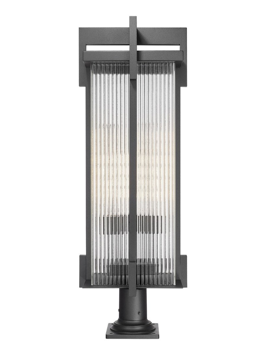 Lanterne sur poteau Fortis - 35" by Z-Lite | Luminaires & cie