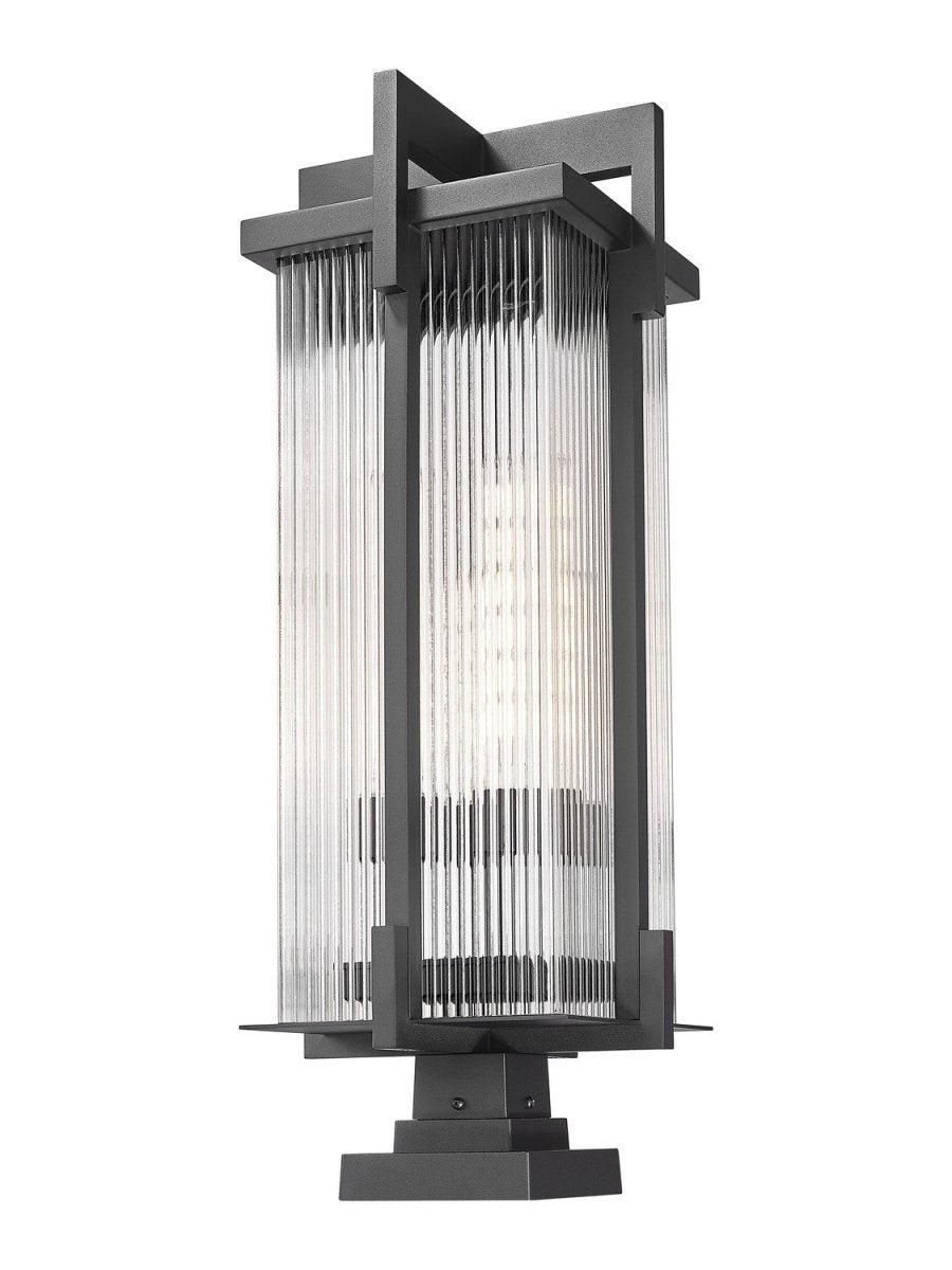 Lanterne sur poteau Fortis - 35" by Z-Lite | Luminaires & cie