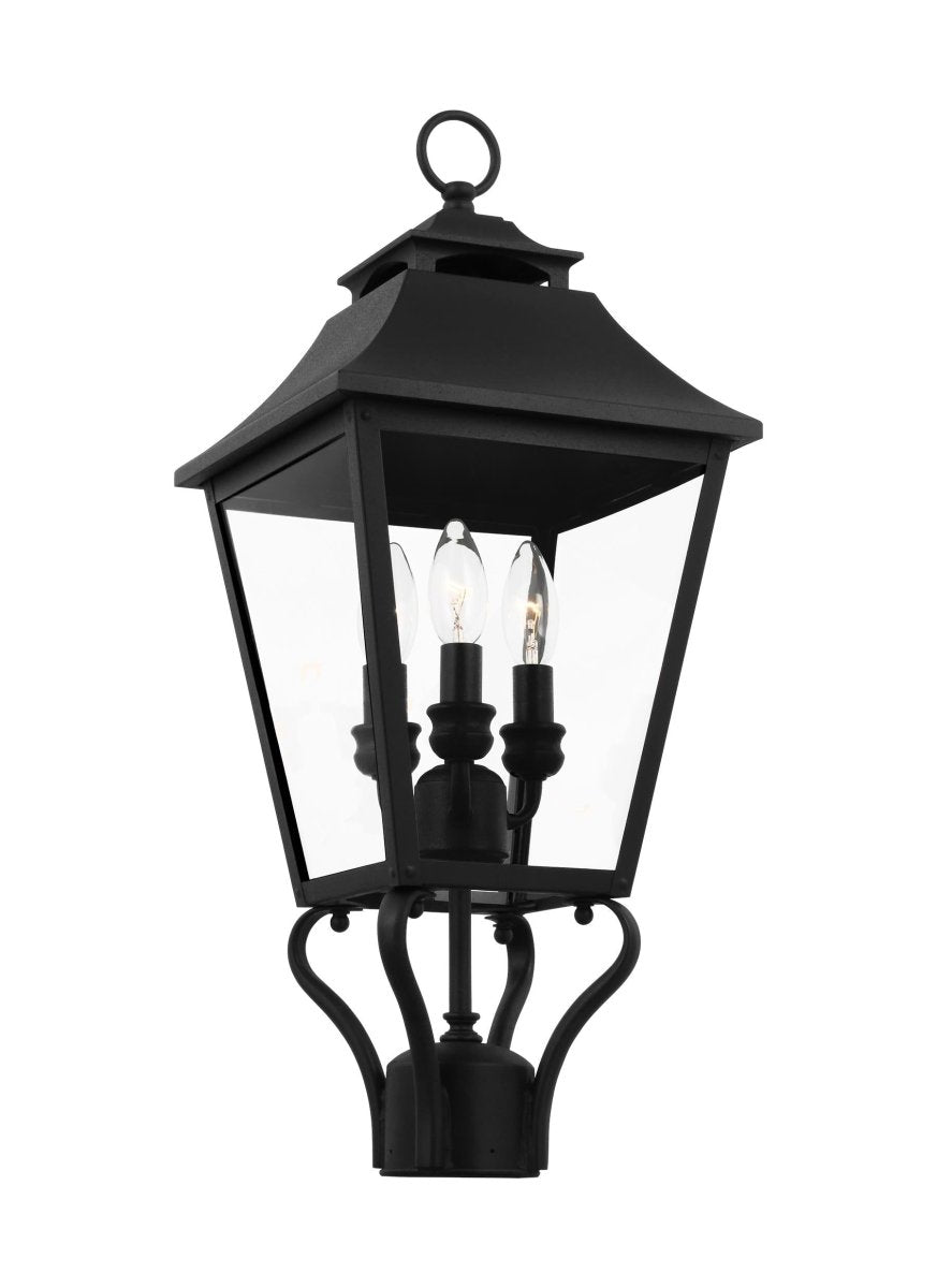 Lanterne sur poteau Galena - Textured Black 13.25 by Visual Comfort Studio | Luminaires & cie