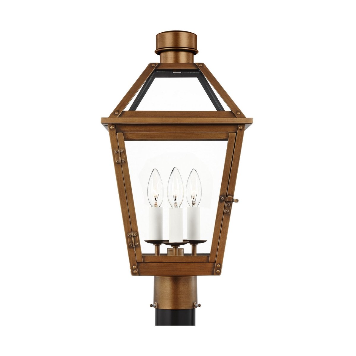 Lanterne sur poteau Hyannis - Cuivre naturel by Visual Comfort Studio | Luminaires & cie
