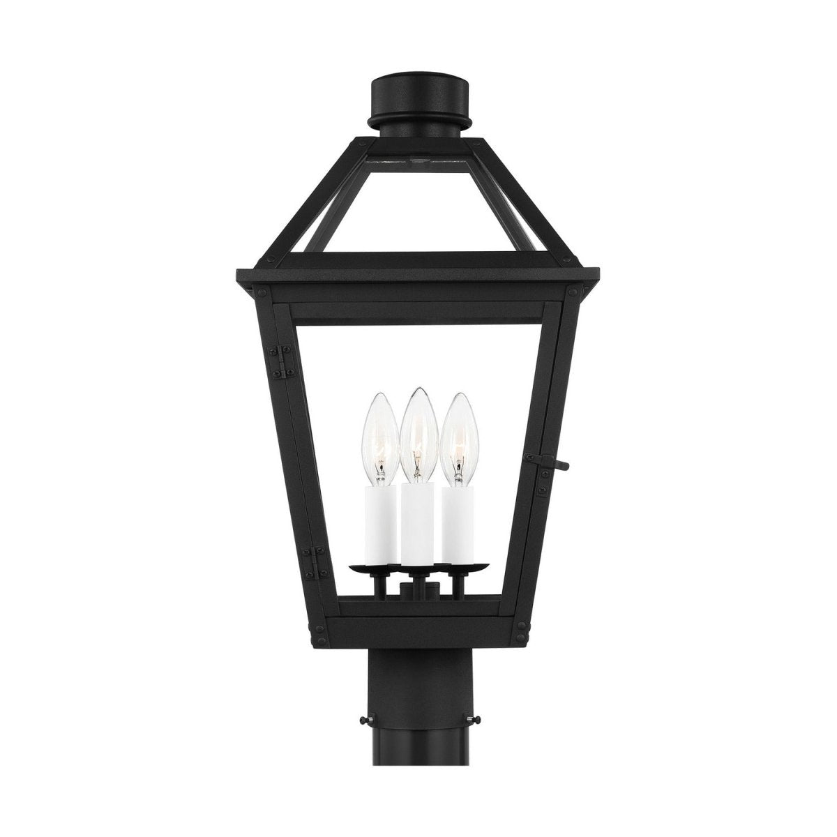 Lanterne sur poteau Hyannis - Noir texturé by Visual Comfort Studio | Luminaires & cie