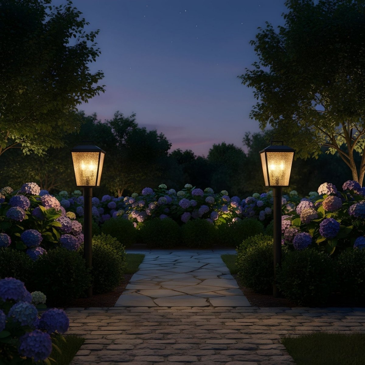 Lanterne sur poteau Kennewick - Noir texturé by Visual Comfort Studio | Luminaires & cie