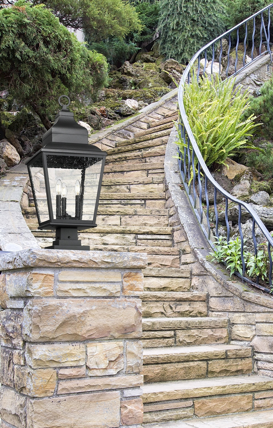Lanterne sur poteau Raphael 29 1/4" – vue 8