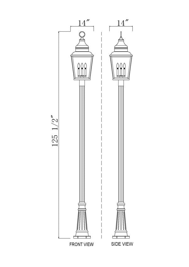 Lanterne sur poteau Raphael 127" – vue 4