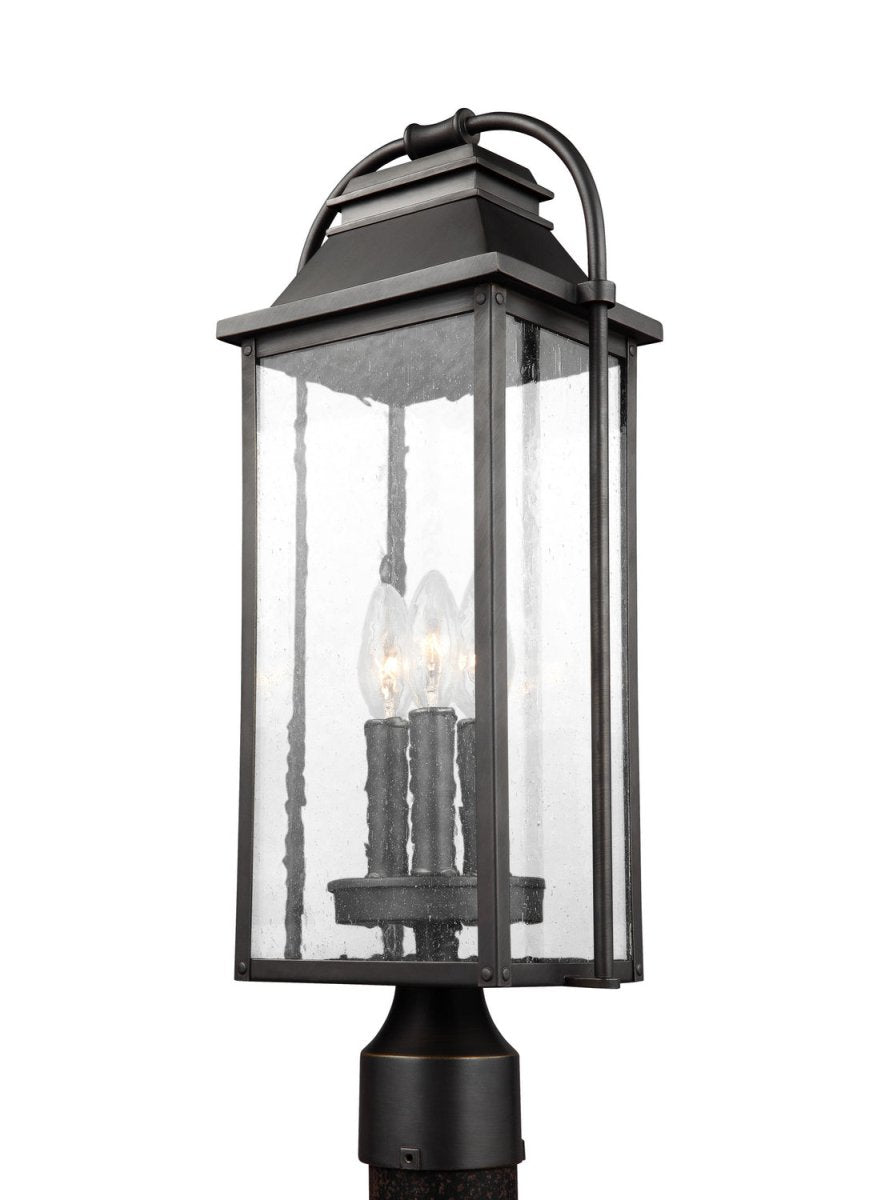 Lanterne sur poteau Wellsworth - Bronze antique by Visual Comfort Studio | Luminaires & cie