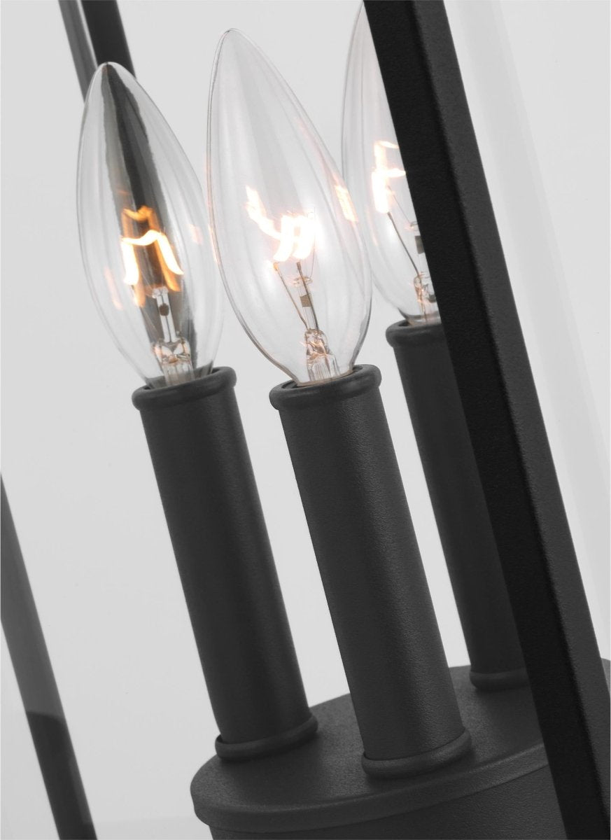 Lanterne sur poteau Wellsworth - Noir texturé by Visual Comfort Studio | Luminaires & cie