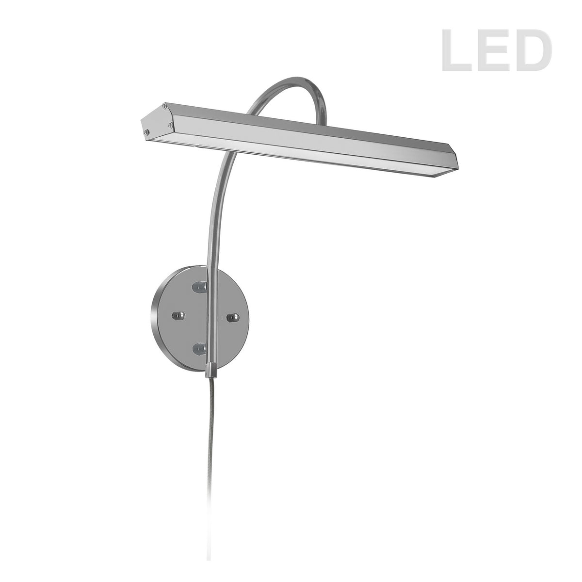 Applique de tableau Display/Exhibit 16 1/4", Chrome satiné – Dainolite