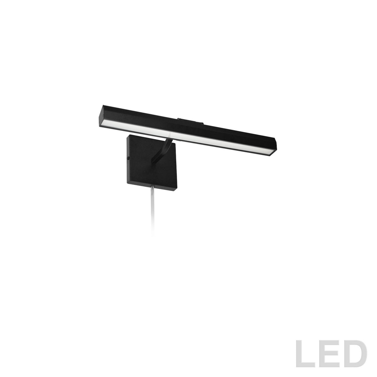 Applique de tableau Leonardo 16 1/4", Noir / Noir mat – Dainolite
