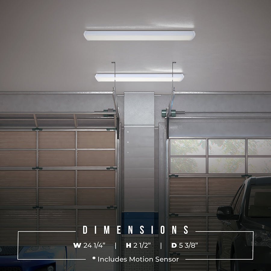 Lumière de service Wrap DEL - 24.2" Avec détecteur de mouvement by Canarm | Luminaires & cie
