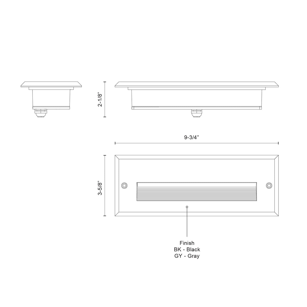 Éclairage de marche Newport Gris, 9 3/4" – vue 2