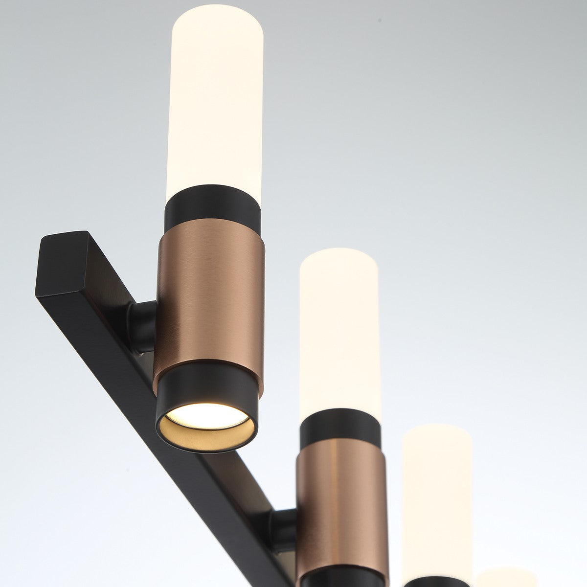 Luminaire de vanité Albany Laiton-Noir mélangé, 32 1/4" – vue 3