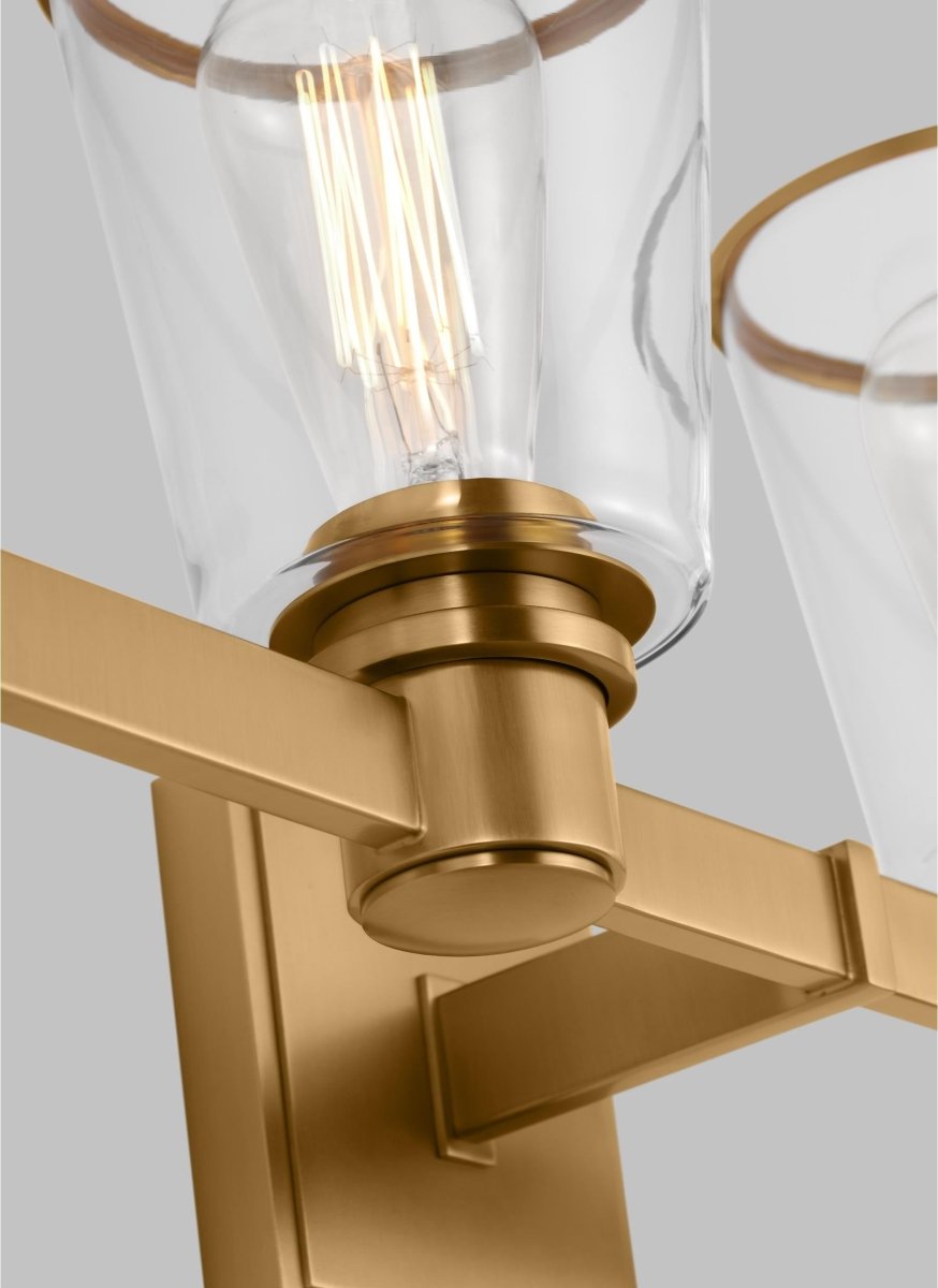 Luminaire de vanité Alessa - Nickel poli 30 5/8" by Visual Comfort Studio | Luminaires & cie