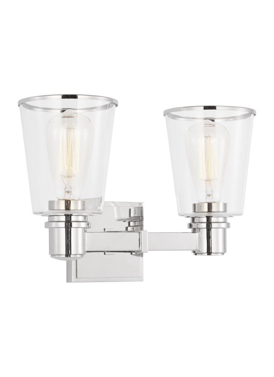 Luminaire de vanité Alessa - Nickel poli 30 5/8" by Visual Comfort Studio | Luminaires & cie