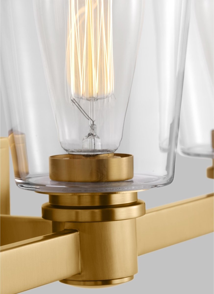 Luminaire de vanité Alessa - Nickel poli 30 5/8" by Visual Comfort Studio | Luminaires & cie
