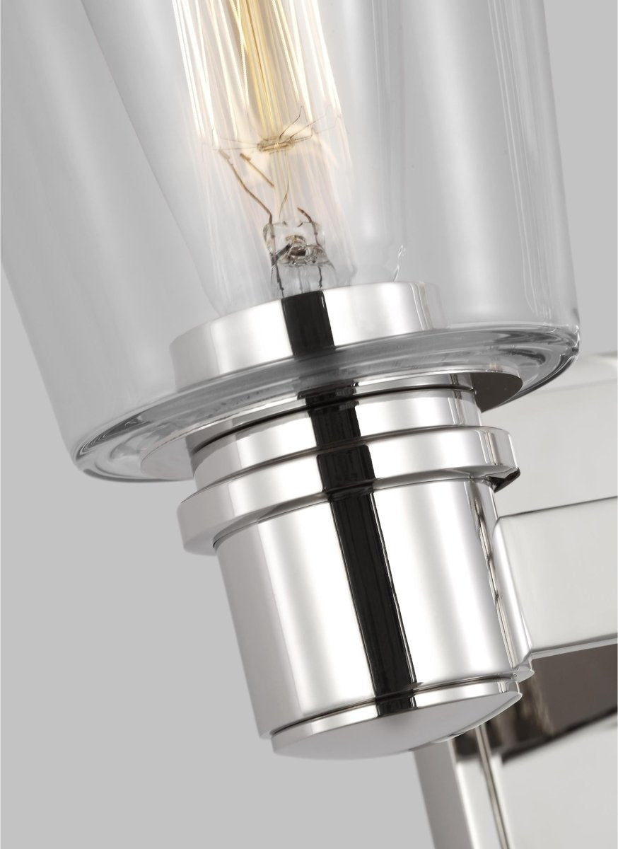 Luminaire de vanité Alessa - Nickel poli 30 5/8" by Visual Comfort Studio | Luminaires & cie