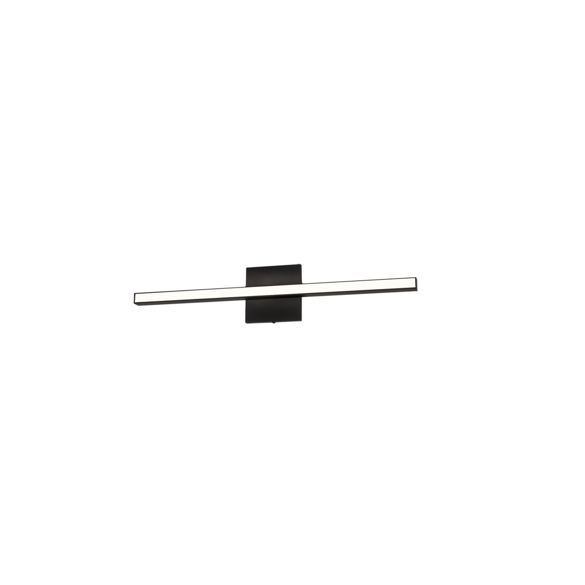 Barre d'éclairage de salle de bain Alexander 23 3/4", Noir mat – Dainolite