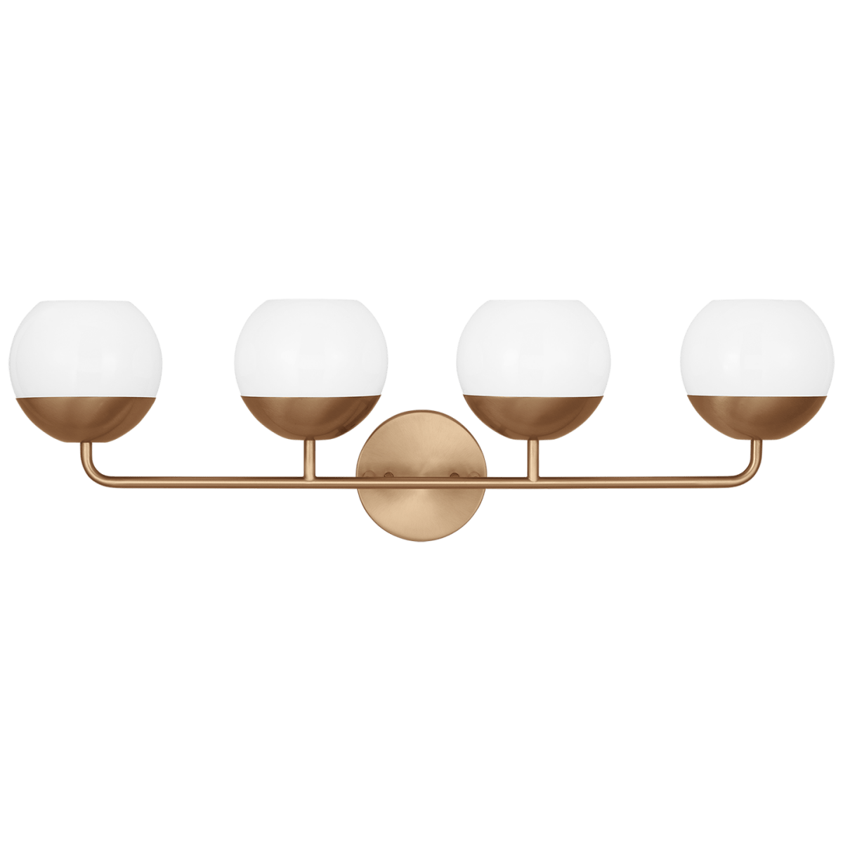 Luminaire de vanité Alvin - Laiton satiné 33 3/8" Ampoules DEL incluses by Visual Comfort Studio | Luminaires & cie