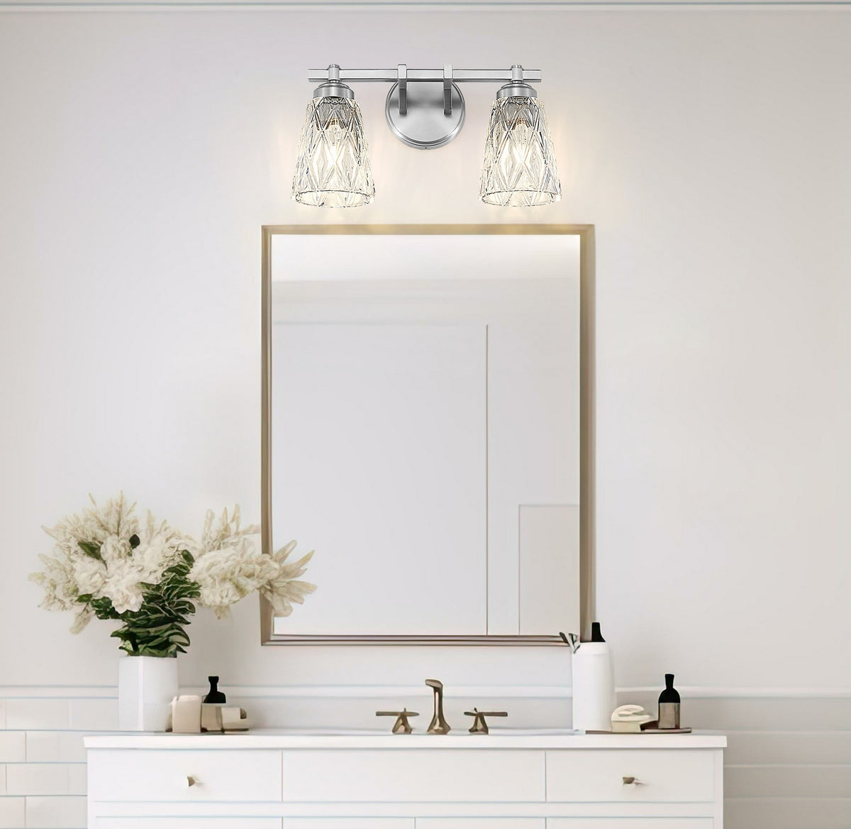 Luminaire de vanité Andree Nickel brossé, 16" – vue 7