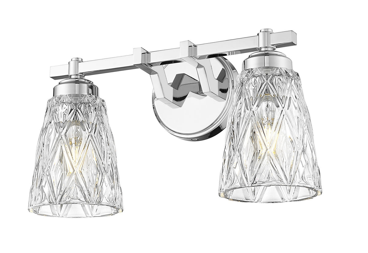 Luminaire de vanité Andree Chrome, 16" – vue 3