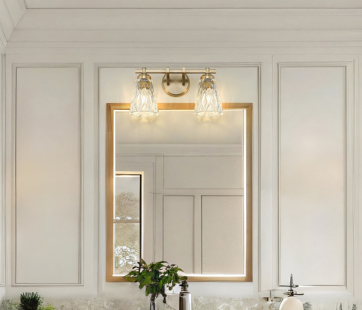 Luminaire de vanité Andree Or moderne, 16" – vue 7