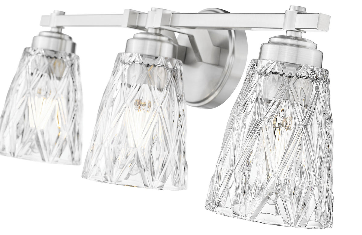 Luminaire de vanité Andree Nickel brossé, 24" – vue 3