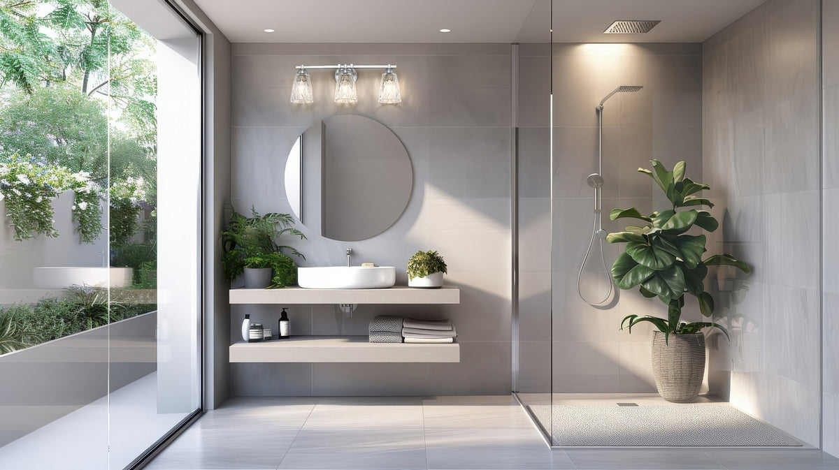 Luminaire de vanité Andree Nickel brossé, 24" – vue 7