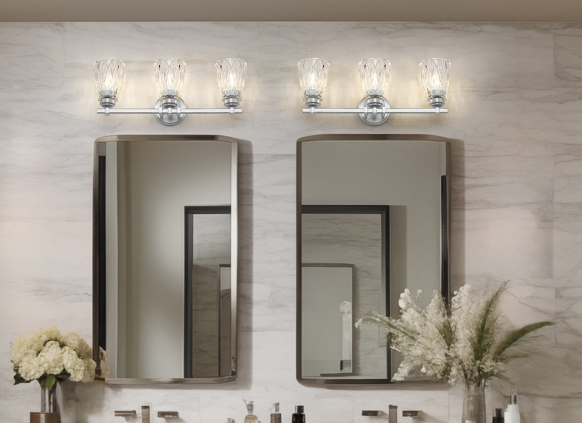 Luminaire de vanité Andree Nickel brossé, 24" – vue 8