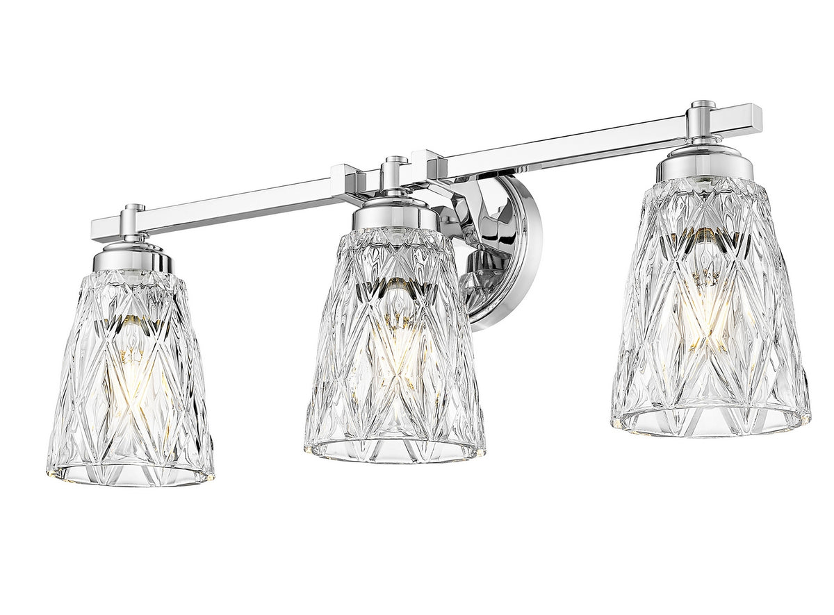 Luminaire de vanité Andree Chrome, 24" – vue 3