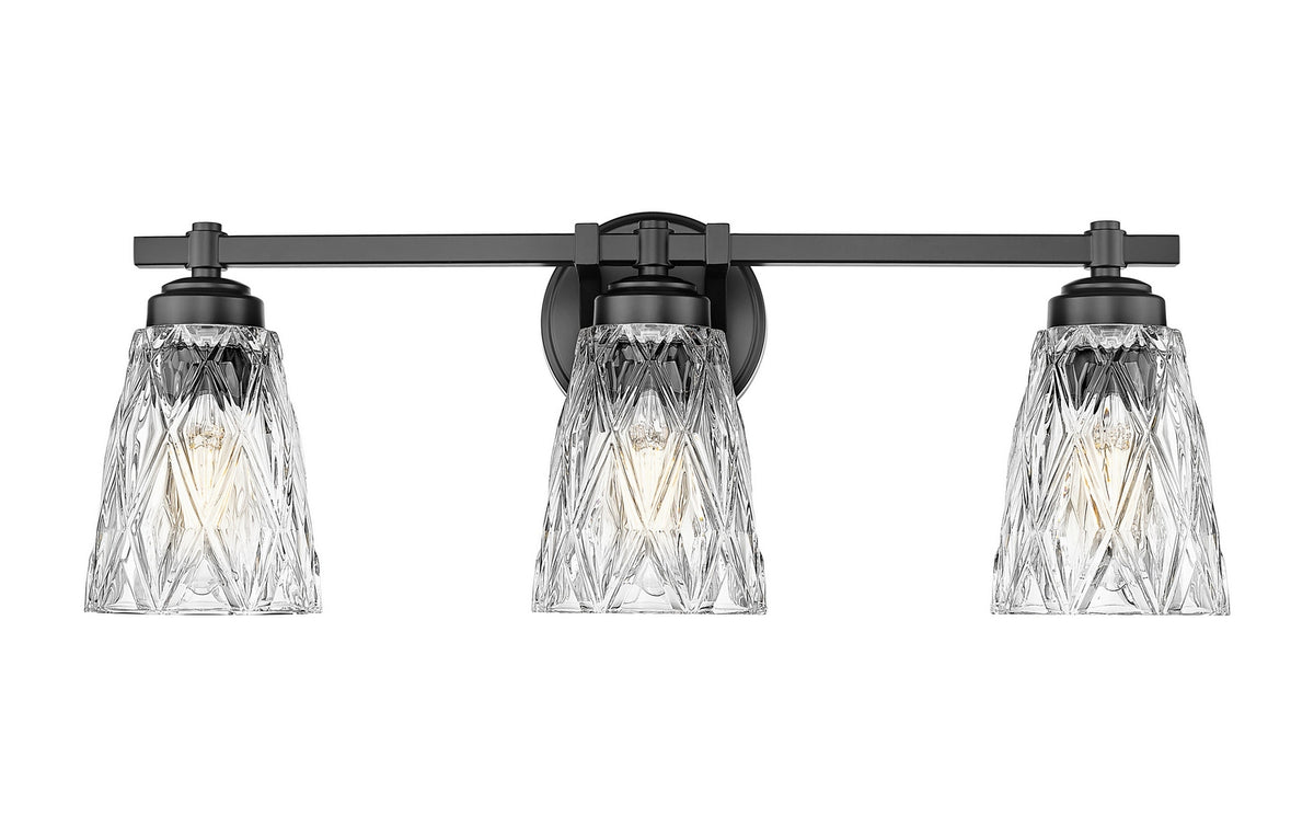 Luminaire de vanité Andree Noir mat, 24" – vue 2